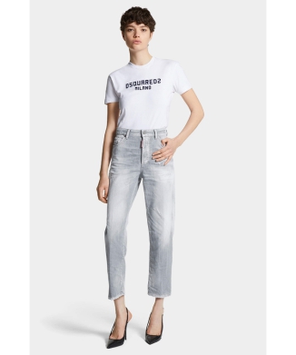 Brushed Grey Wash Boston Jeans