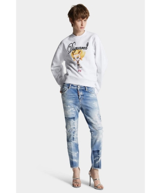 Just Right Fit Gemstone Print Sweatshirt