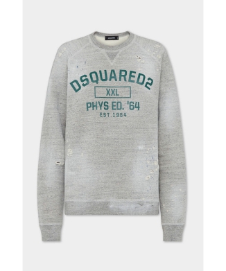 Cool Raglan Fit Distressed Sweatshirt