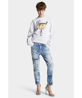 Light Ripped Wash Cool Girl Jeans