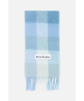 モヘアチェックスカーフ