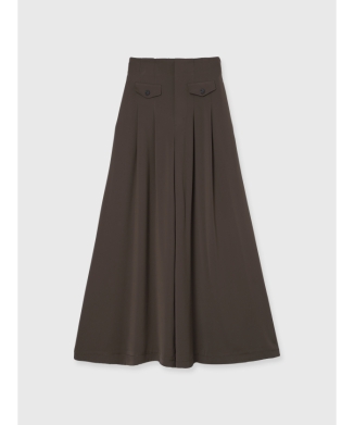 パウダーサテンドワイドパンツ