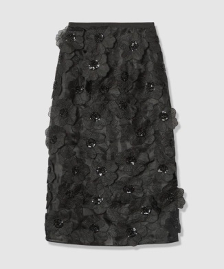 オーガンフラワータイトスカート