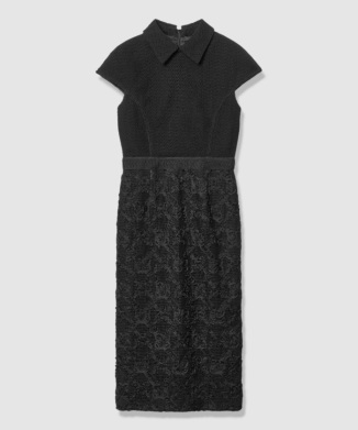 コード刺繍ドッキングワンピース