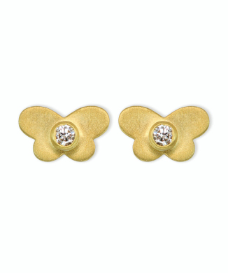 ダイヤモンド "プレシャス・バタフライ" パイエット ピアス