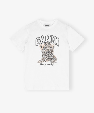 レオパード柄リラックスフィットTシャツ