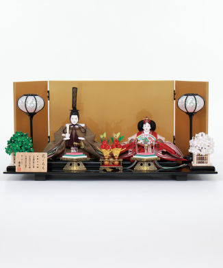 優香作　親王飾り