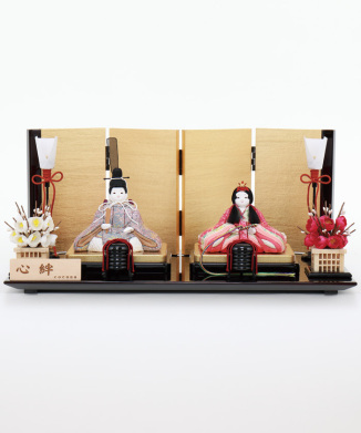 心絆　木目込み親王飾り