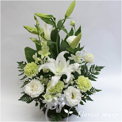 御供アレンジメント ホワイト
