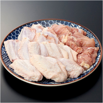 阿波尾鶏 角切り(もも肉)・手羽なかセットから揚げ・焼物用