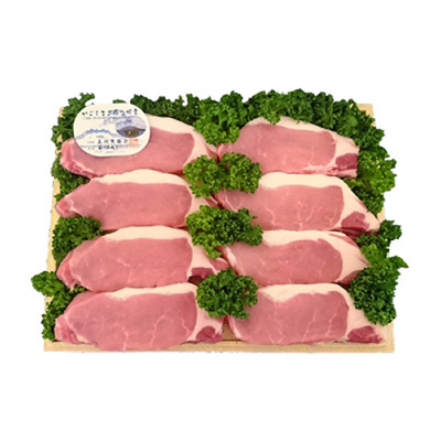 鹿児島県産かごしま黒豚テキカツ用(ロース) 8枚入り 800g