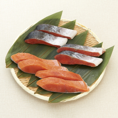 紅鮭・銀鮭(甘塩味)詰合せ