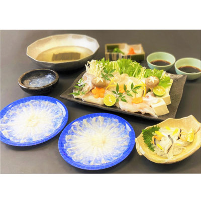 玄品とらふぐ刺し2枚と鍋セット