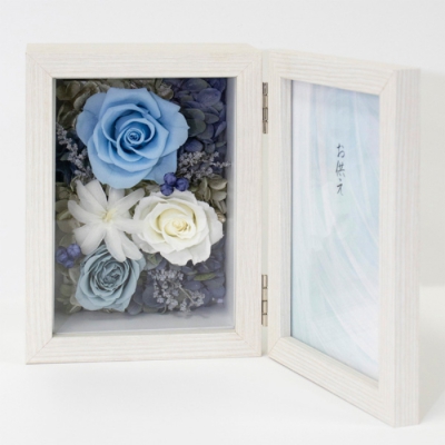 プリザーブドフラワー メモリアルブルー