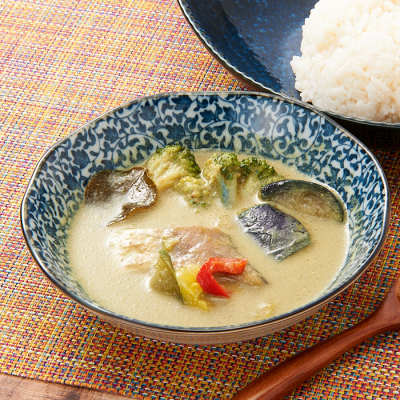 Fish Deliレンジ 白身魚のグリーンカレー