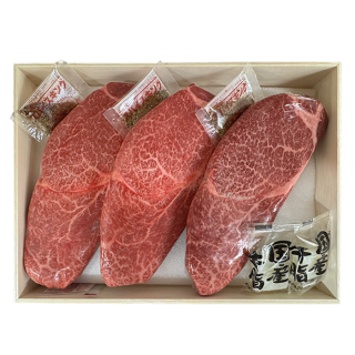 佐賀牛ステーキ用ヘレ3枚入り 450g