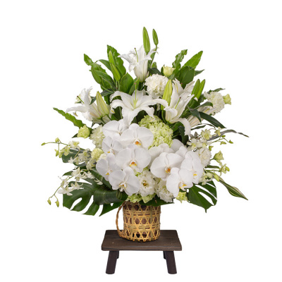 生花アレンジメント 御供花(台付)
