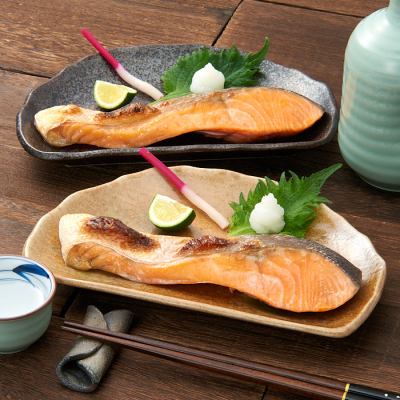 かね清の盛沢山厚切り銀鮭セット 甘塩味＆中塩味12切