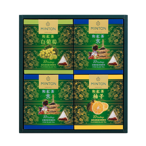 ミントン 和紅茶4箱ギフトセット(京・白葡萄・柚子) FD1 ミントン 和紅茶4箱ギフトセット(京・白葡萄・柚子) FD1