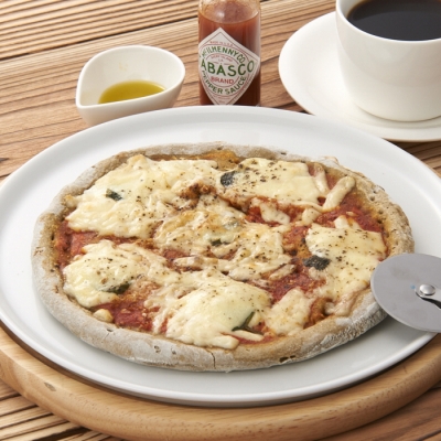 「京都ピザ」ほうじ茶生地のマルゲリータ(5枚セット)