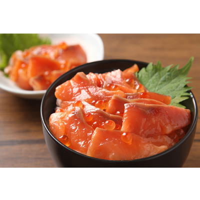 鮭漬け丼の具