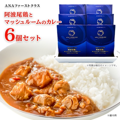 阿波尾鶏とマッシュルームのカレー6個セット