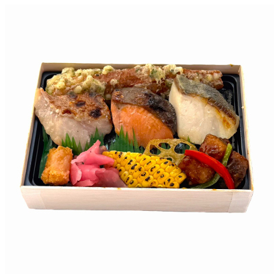 3種の西京焼のっけ盛り弁当【47】