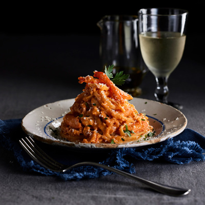 蟹の贅沢トマトクリームリングイネ