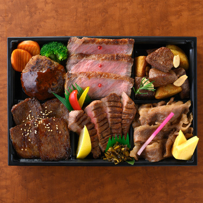 九州銘柄和牛を極める 至福の六撰弁当＜2月28日午前11時から午後1時受け取り＞