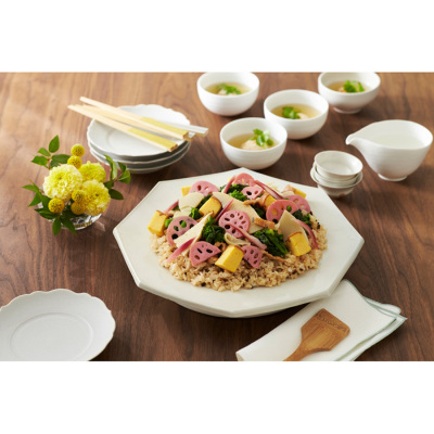 京野菜と穴子の春ちらし 海老しんじょうのお吸い物付き