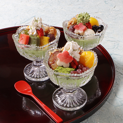 京料亭の宇治抹茶水菓子