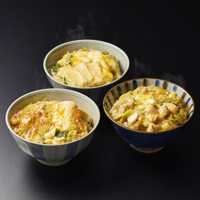 料理屋のどんぶり三種詰合せ