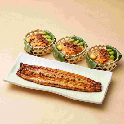 鰻蒲焼と鰻の飯蒸し詰合せ