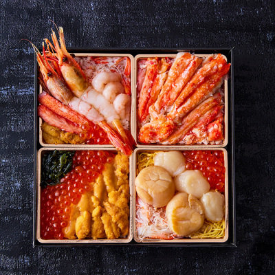 2) 海の幸・4種食べ比べセレクト弁当＜10月1日受け取り＞