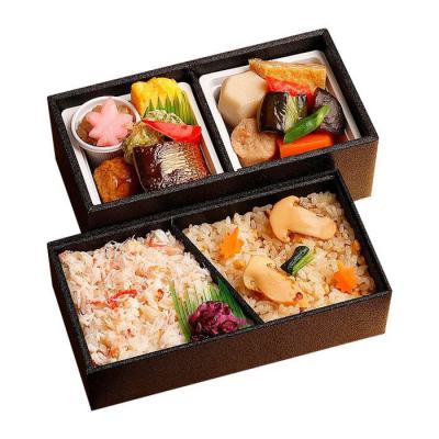 松茸御飯と蟹御飯の二段重【77】＜お届け期間 9月22日(火・祝)から11月23日(月・祝)＞