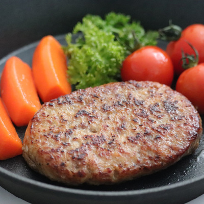 宮崎県産 黒毛和牛と黒豚のハンバーグ 2個入