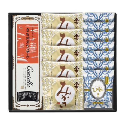 カステーラ・栗入りみかさ 5個・ヴァッフェル(7枚入)