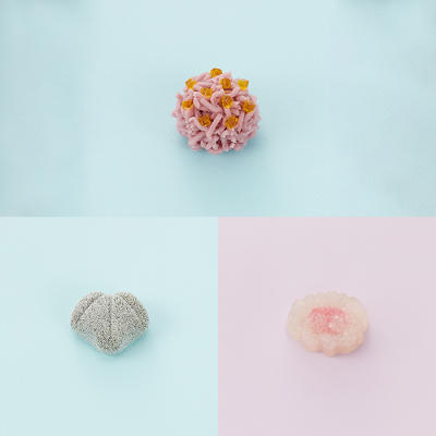 サービス箱入生菓子3個入(紫夜、夏の野、籬の緑)＜6月26日受け取り＞