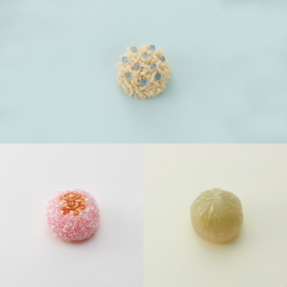 サービス箱入生菓子3個入(打水・涼風・水仙水藻の花)＜8月14日受け取り＞