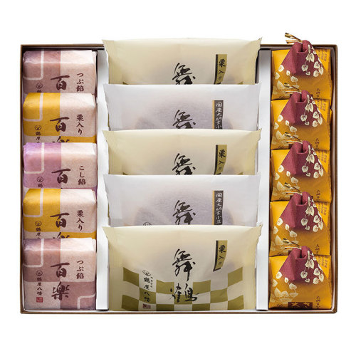 鶴屋八幡 百楽・舞鶴・さつま大納言(各5個) FD1 鶴屋八幡 百楽・舞鶴・さつま大納言(各5個) FD1