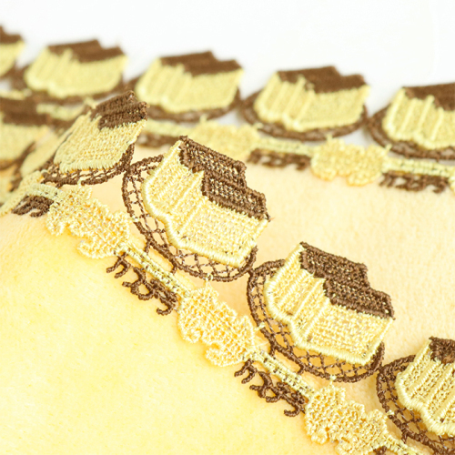 福砂屋×近沢レース店 コラボハンカチ(イエロー)(h4251345