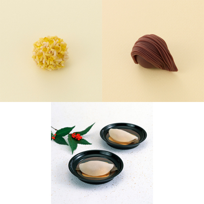 サービス箱入生菓子3個入(燦々菓・馬上の風・花びら餅)＜2026年1月8日受け取り＞