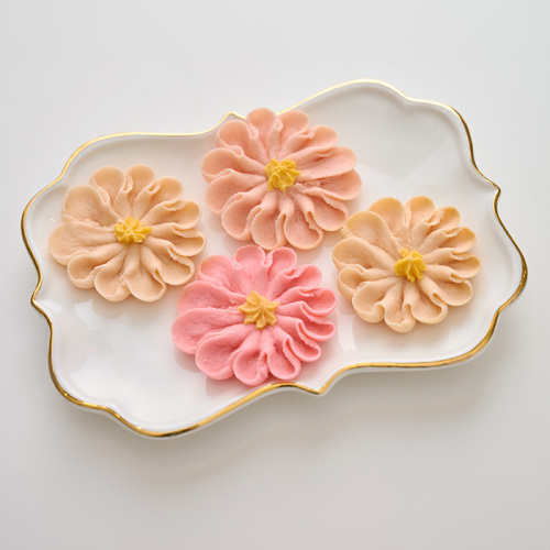 花咲く焼菓子「お花のぼうろ(コスモス)」3缶セット クッキー缶