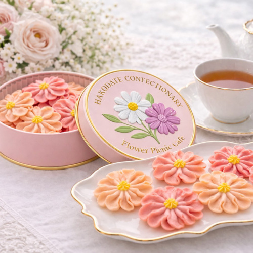 花咲く焼菓子「お花のぼうろ」2缶詰合せ コスモス・マーガレット