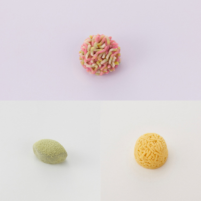 サービス箱入生菓子3個入(音・鶯餅・八声饅)＜2月26日受け取り＞