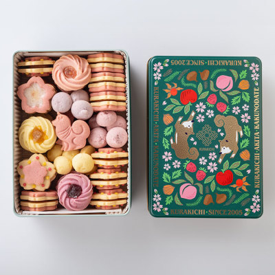 KURAKICHI あきたフルーツクッキー缶(さくらアソート)
