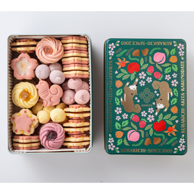 KURAKICHI あきたフルーツクッキー缶(さくらアソート)