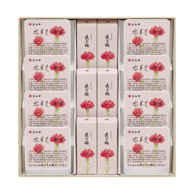 母の日小形羊羹・水羊羹詰合せ3号