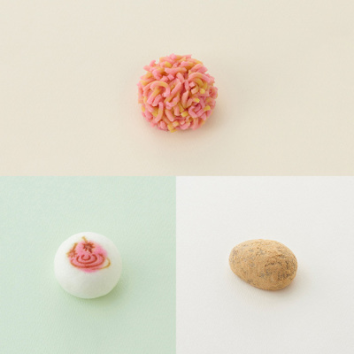 サービス箱入生菓子3個入(秋の彩・竜田の里・亥の子餅)＜11月12日受け取り＞