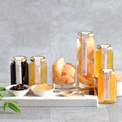 国産果の実(かんのみ)コンポート＆コンフィチュール5本アソート